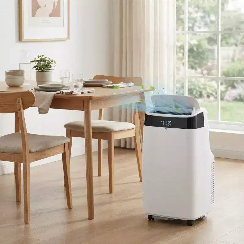 Aire acondicionado portátil Acekool 10000 BTU, 3 en 1 con ventilador y deshumidificador, control remoto, 3 velocidades, temporizador de 24 horas, enfría habitaciones de hasta 42 m², fácil instalación