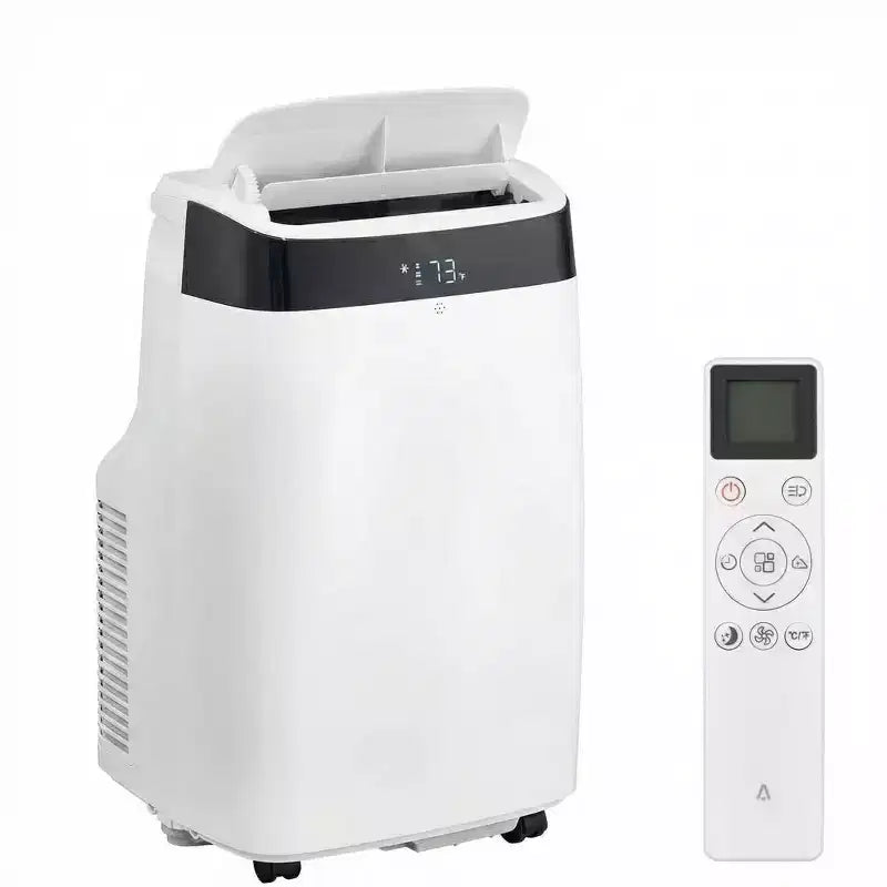 Aire acondicionado portátil Acekool 10000 BTU, 3 en 1 con ventilador y deshumidificador, control remoto, 3 velocidades, temporizador de 24 horas, enfría habitaciones de hasta 42 m², fácil instalación