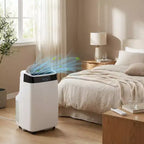 Aire acondicionado portátil Acekool 10000 BTU, 3 en 1 con ventilador y deshumidificador, control remoto, 3 velocidades, temporizador de 24 horas, enfría habitaciones de hasta 42 m², fácil instalación