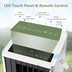 Acekool 8000 BTU Aire Acondicionado Portátil, Silencioso 3 en 1 con Control Remoto, Enfría Hasta 350 Pies Cuadrados, Deshumidificador, Ventilador, Temporizador de 24H