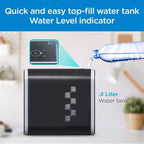 BLACK+DECKER Enfriador de Aire de Escritorio Portátil y Ventilador Personal, 3 Velocidades, Tanque de 0.5L, Enfriamiento Evaporativo para el Hogar y la Oficina, Negro