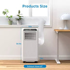 Aire Acondicionado Portátil de 8000 BTU con Enfriamiento Eficiente, Diseño Compacto y Ligero para Fácil Portabilidad, Ideal para Habitaciones Pequeñas a Medianas