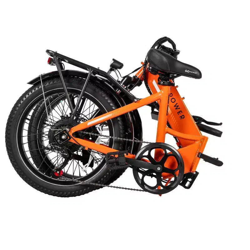 GoPowerBike GoPlus Bicicleta eléctrica plegable | eBike de neumáticos gruesos de 20" | Motor de 500 W, velocidad máxima de 32 km/h | Más de 72 km de autonomía, 5 niveles de asistencia al pedaleo | Caja abierta