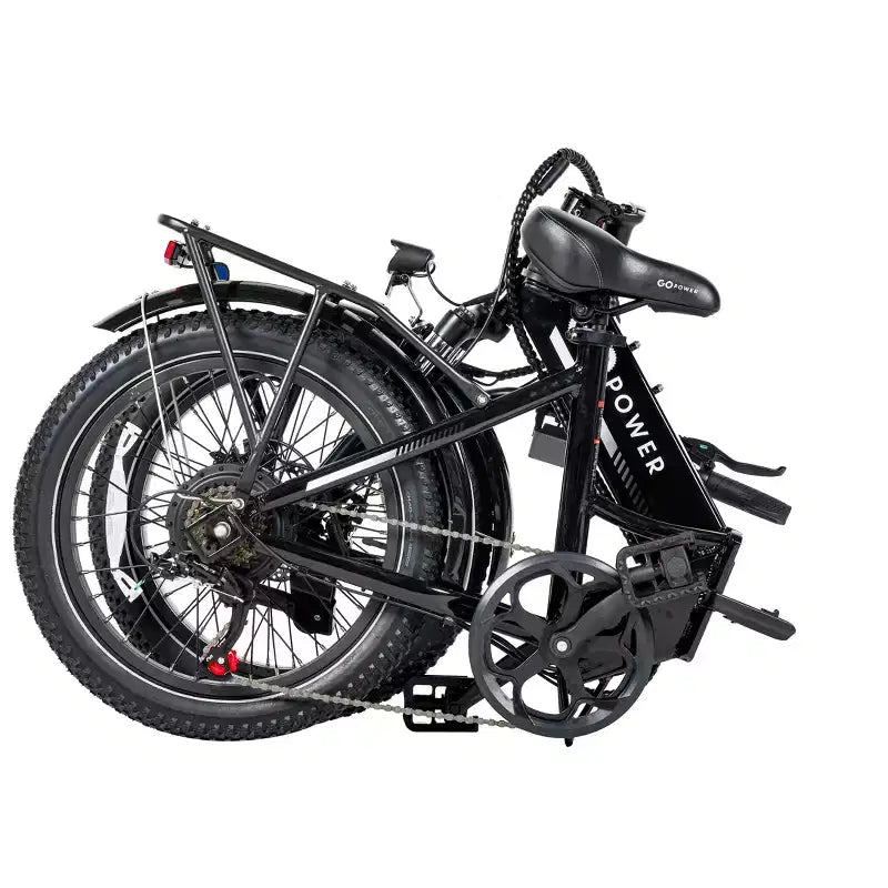GoPowerBike GoPlus Bicicleta eléctrica plegable | eBike de neumáticos gruesos de 20" | Motor de 500 W, velocidad máxima de 32 km/h | Más de 72 km de autonomía, 5 niveles de asistencia al pedaleo | Caja abierta