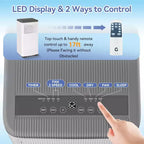 Aire acondicionado portátil Acekool de 8000 BTU, 3 en 1, aire acondicionado, deshumidificador y ventilador, enfría 32,5 m², modo silencioso para dormir, control remoto y kit para ventana