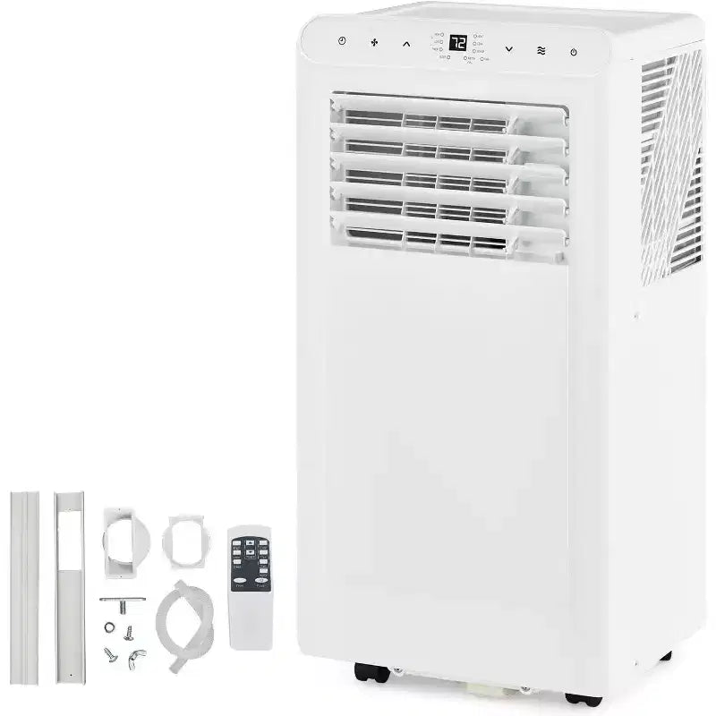 Acekool Aire Acondicionado Portátil de 8,000 BTU, Ventilador Deshumidificador de CA 4 en 1, para Habitaciones de hasta 32.5 m², Temporizador, Control Remoto, Fácil de Mover