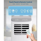 Acekool Aire Acondicionado Portátil de 8,000 BTU, Ventilador Deshumidificador de CA 4 en 1, Control Remoto, Temporizador, para Habitaciones de hasta 350 Pies Cuadrados, Kit para Ventana