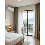 Acekool 18000 BTU Mini Split AC y Bomba de Calor, 19 SEER2 Inverter, WiFi, Sistema sin Conductos para Habitaciones de hasta 116 m², Kit de Instalación Incluido