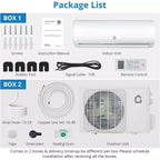 Acekool Aire Acondicionado y Calefactor Mini Split de 9000 BTU, 20 SEER2, con WiFi, Montaje en Pared para Habitaciones de hasta 450 Sq.Ft