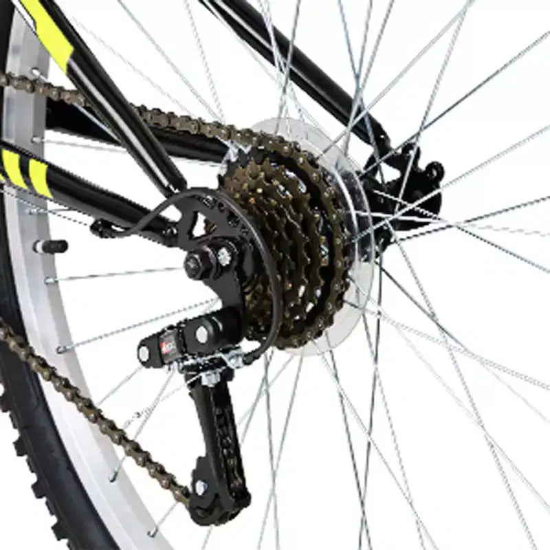 Bicicleta de montaña Hykolity de 26/27.5 pulgadas, para hombres y mujeres, de acero con suspensión total, 18 velocidades, sillín ajustable, frenos lineales, llantas de aleación