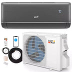 Costway 9100BTU Wifi Enabled Mini Split AC 20.5 SEER2115V Inverter Air Conditioner White/Gray
