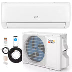 Aire acondicionado mini split Costway 9100BTU con wifi, 20.5 SEER2 115 V, con inversor, blanco/gris