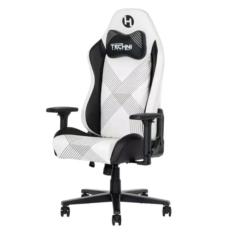 Silla de juegos Techni Sport RTA-TS68C-WHT Comfort Edge, blanca