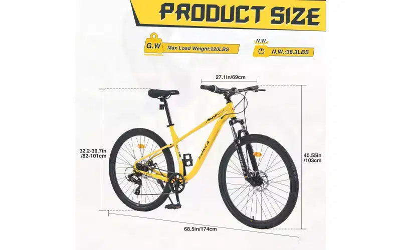 Bicicleta de montaña de 27.5 pulgadas y 8 velocidades, para hombres, mujeres, niños y niñas, suspensión delantera, cuadro de acero