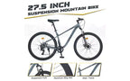 Bicicleta de montaña de 27.5 pulgadas y 8 velocidades, para hombres, mujeres, niños y niñas, suspensión delantera, cuadro de acero