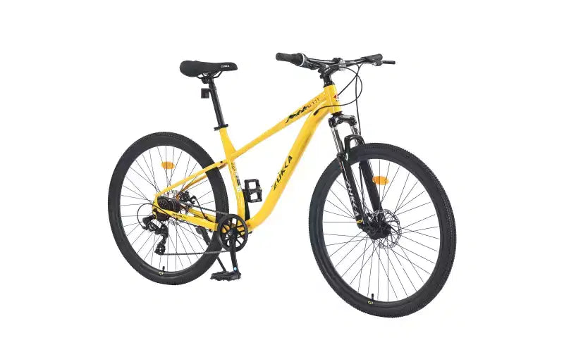 Bicicleta de montaña de 27.5 pulgadas y 8 velocidades, para hombres, mujeres, niños y niñas, suspensión delantera, cuadro de acero