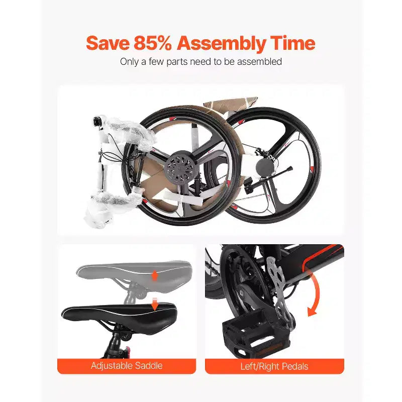 Bicicleta de carretera VEVOR, bicicleta de carreras con ruedas de 700C, sistema de transmisión SHIMANO de 21 velocidades, bicicleta de carretera para desplazamientos urbanos con cuadro de acero al carbono, negra