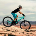 Bicicleta de montaña NAYSAYE de 26 pulgadas con cuadro de acero, horquilla de suspensión y 21 velocidades para hombres y mujeres, azul, 68*27*38