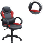 Silla de oficina Okak regulable en altura, silla de escritorio tapizada con ruedas, cómoda silla de gaming para oficina, estudio, sala de juegos