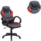 Silla de oficina Okak regulable en altura, silla de escritorio tapizada con ruedas, cómoda silla de gaming para oficina, estudio, sala de juegos