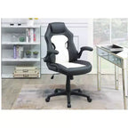 Silla de oficina Okak regulable en altura, silla de escritorio tapizada con ruedas, cómoda silla de gaming para oficina, estudio, sala de juegos