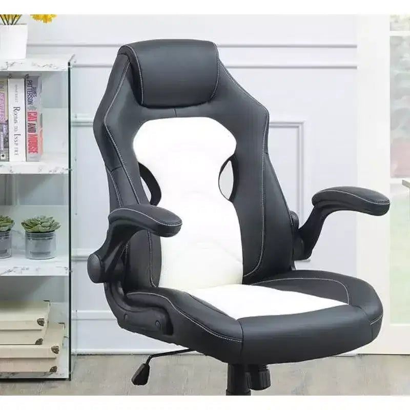 Silla de oficina Okak regulable en altura, silla de escritorio tapizada con ruedas, cómoda silla de gaming para oficina, estudio, sala de juegos