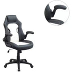 Silla de oficina Okak regulable en altura, silla de escritorio tapizada con ruedas, cómoda silla de gaming para oficina, estudio, sala de juegos