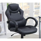 Silla de oficina Okak regulable en altura, silla de escritorio tapizada con ruedas, cómoda silla de gaming para oficina, estudio, sala de juegos
