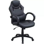 Silla de oficina Okak regulable en altura, silla de escritorio tapizada con ruedas, cómoda silla de gaming para oficina, estudio, sala de juegos