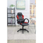 Silla de oficina Okak regulable en altura, silla de escritorio tapizada con ruedas, cómoda silla de gaming para oficina, estudio, sala de juegos