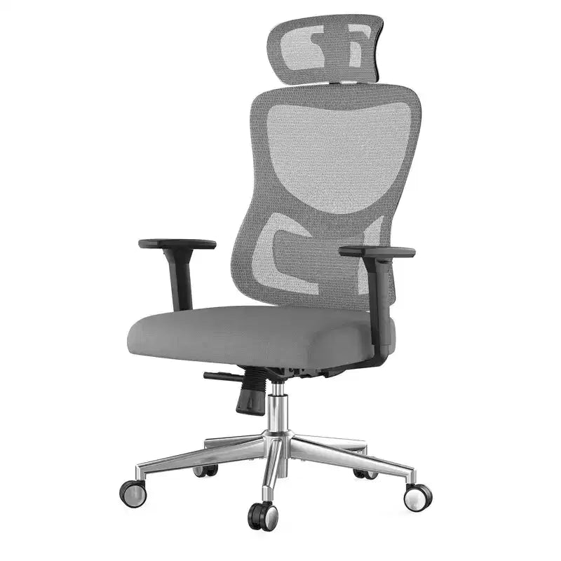 Silla de oficina ergonómica Okak, silla de escritorio de malla con reposacabezas, soporte lumbar y reposabrazos ajustables, silla de juego de respaldo alto para oficina y hogar