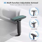 Silla de oficina ergonómica Okak, silla de escritorio de malla con reposacabezas, soporte lumbar y reposabrazos ajustables, silla de juego de respaldo alto para oficina y hogar
