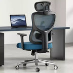 Silla de oficina ergonómica Okak, silla de escritorio de malla con reposacabezas, soporte lumbar y reposabrazos ajustables, silla de juego de respaldo alto para oficina y hogar