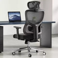 Silla de oficina ergonómica Okak, silla de escritorio de malla con reposacabezas, soporte lumbar y reposabrazos ajustables, silla de juego de respaldo alto para oficina y hogar