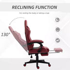 Silla de juego Okak con respaldo alto y reposacabezas, silla de ordenador con soporte lumbar y reposapiés, silla de oficina para estudio y sala de lectura