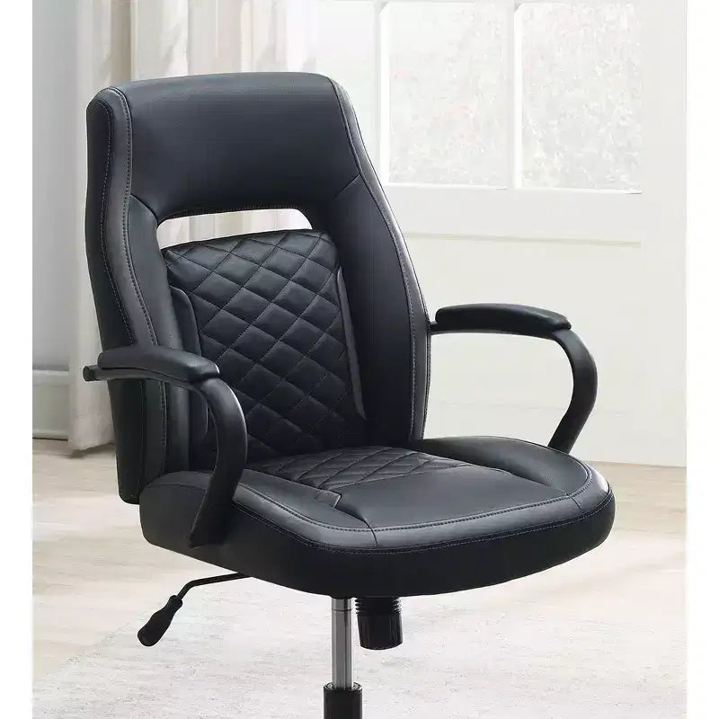 Silla de juego Okak con reposabrazos, silla criss cross con ruedas, silla de ordenador tapizada para estudio, oficina, sala de juegos