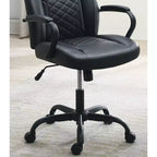 Silla de juego Okak con reposabrazos, silla criss cross con ruedas, silla de ordenador tapizada para estudio, oficina, sala de juegos