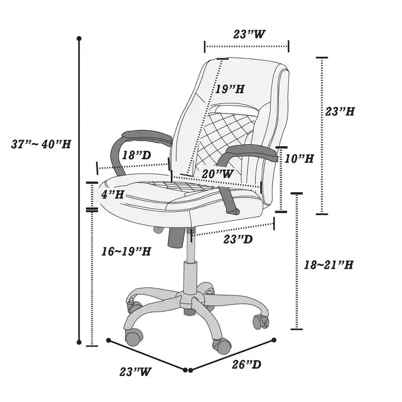 Silla de juego Okak con reposabrazos, silla criss cross con ruedas, silla de ordenador tapizada para estudio, oficina, sala de juegos