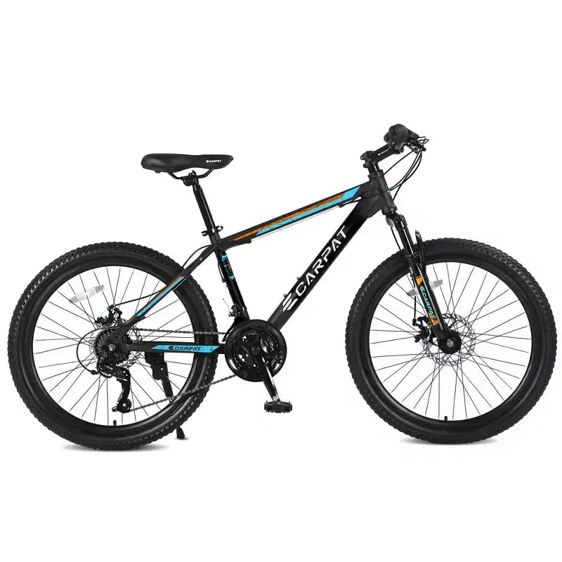 Zeus & Ruta Bicicleta de Montaña de 26 pulgadas con 21 Velocidades, Doble Suspensión, Cuadro de Acero de Alto Carbono para Adultos y Adolescentes