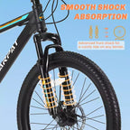 Zeus & Ruta Bicicleta de Montaña de 26 pulgadas con 21 Velocidades, Doble Suspensión, Cuadro de Acero de Alto Carbono para Adultos y Adolescentes