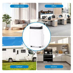Acondicionador de aire portátil de 10000 BTU, aire acondicionado para el hogar con control remoto para habitaciones de hasta 450 pies cuadrados, funciones 3 en 1/temporizador de 24 horas/ruedas giratorias