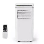 Acondicionador de aire portátil de 10000 BTU, aire acondicionado para el hogar con control remoto para habitaciones de hasta 450 pies cuadrados, funciones 3 en 1/temporizador de 24 horas/ruedas giratorias