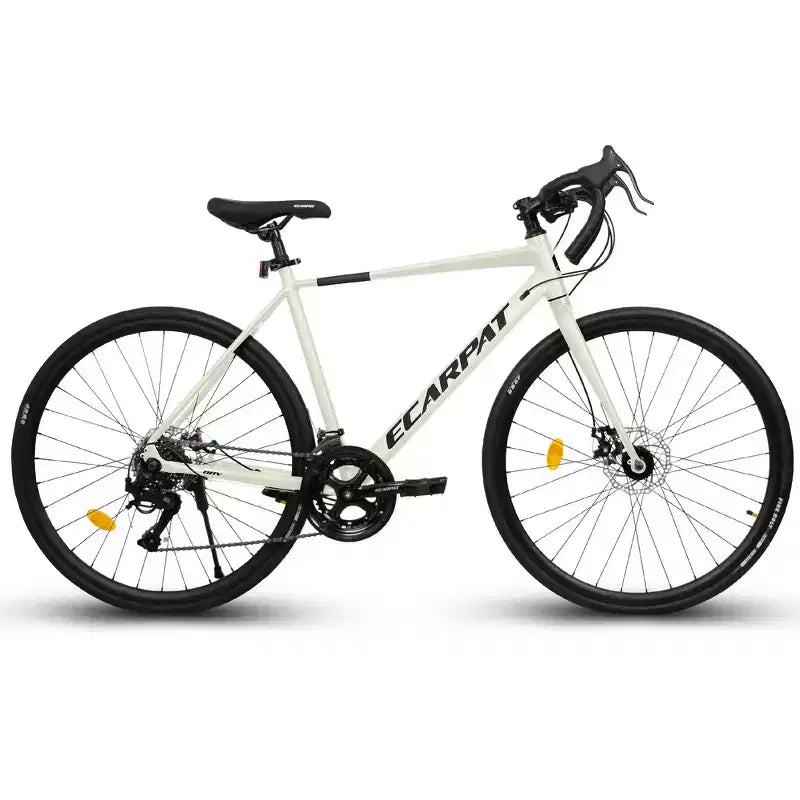 Bicicleta de carretera Whisen, cuadro ligero de aluminio, frenos de disco, 16 velocidades, aceleración rápida, apta para hombres y mujeres