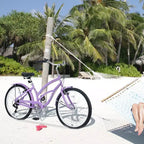 Bicicleta playera Whisen 26 para mujer, con cuadro de acero de diseño bajo y 7 velocidades.
