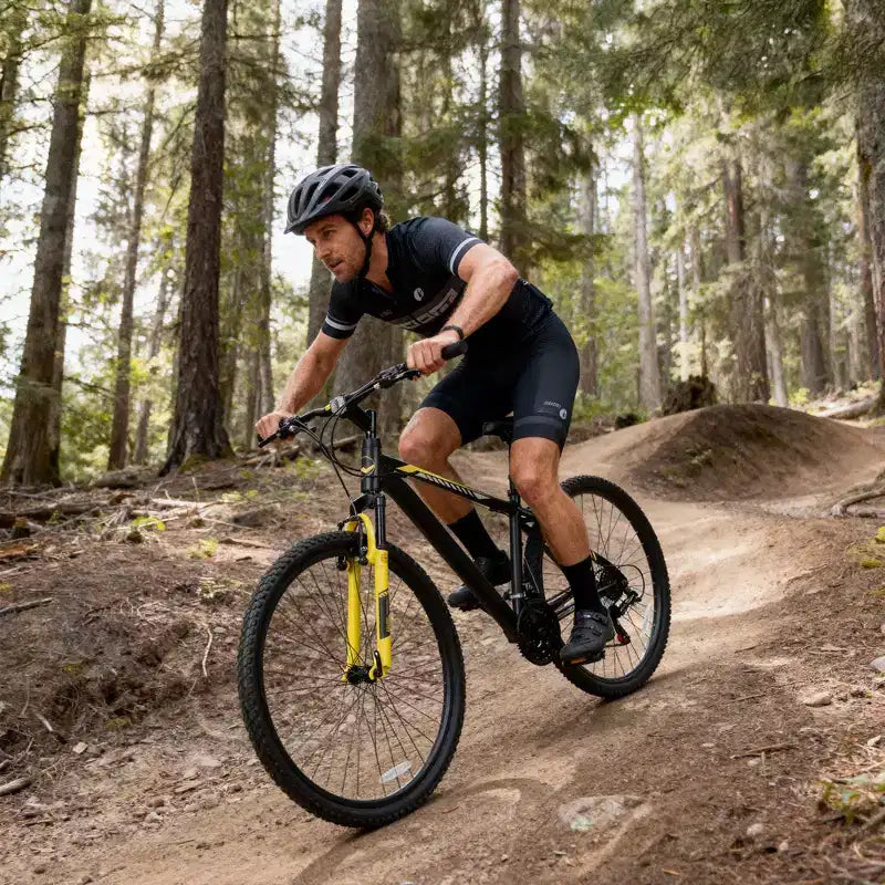 Bicicleta de montaña Hykolity de 29 pulgadas, MTB 29r, bicicleta deportiva, bici grande, suspensión total, ligera, ciclismo al aire libre para adultos, hombres y mujeres, gris neutro