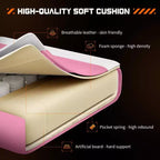 Silla gaming ergonómica Okak con reposapiés y soporte lumbar, silla de ordenador con reposacabezas y reposabrazos, silla con ruedas para estudio y oficina