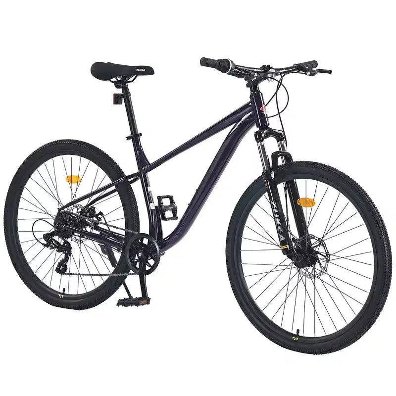 Bicicleta de montaña Whisen 27.5 con cambio trasero de 8 velocidades, suspensión delantera, cuadro de acero