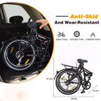 Bicicleta urbana plegable Whisen 24, bicicletas para adultos con Shimano de 7 velocidades, cuadro de acero