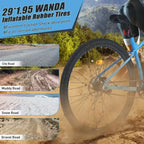 Bicicleta de Montaña Okak 29IN de Una Sola Velocidad, Bicicleta para Adultos con Cuadro de Acero y Suspensión Delantera, Bicicleta para Hombres para Viajes Diarios, Viajes, Montaña