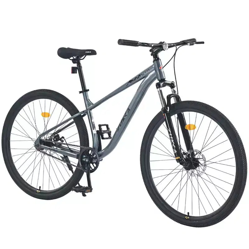 Bicicleta de Montaña Okak 29IN de Una Sola Velocidad, Bicicleta para Adultos con Cuadro de Acero y Suspensión Delantera, Bicicleta para Hombres para Viajes Diarios, Viajes, Montaña